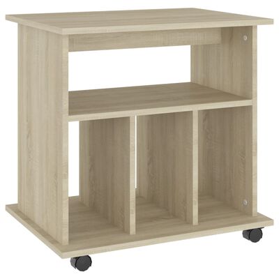 vidaXL Rollschrank Sonoma-Eiche 60x45x60 cm Holzwerkstoff