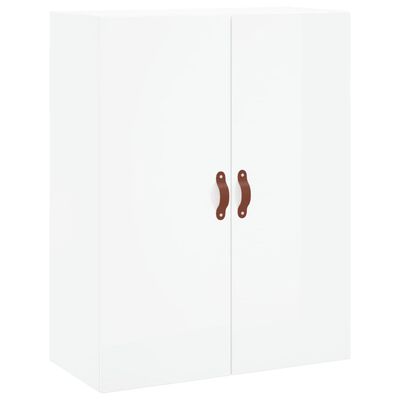 vidaXL Highboard Hochglanz-Weiß 69,5x34x180 cm Holzwerkstoff