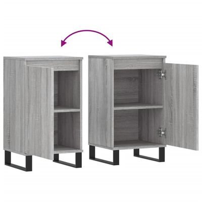 vidaXL Sideboard Grau Sonoma 40x35x70 cm Holzwerkstoff