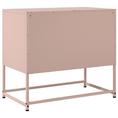 vidaXL TV-Schrank Rosa 68,5x39x60,5 cm Stahl