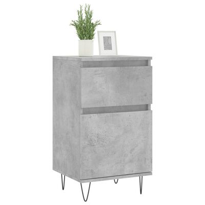 vidaXL Sideboards 2 Stk. Betongrau 40x35x70 cm Holzwerkstoff