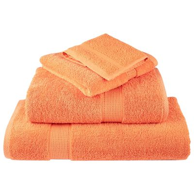 vidaXL 12 tlg. Premium-Handtuch-Set SOLUND Orange 600 g/m²