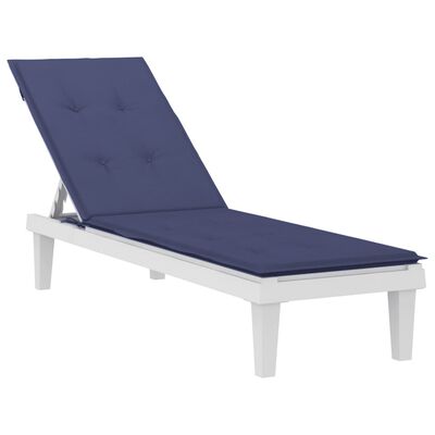 vidaXL Liegestuhl-Auflage Marineblau Oxford-Gewebe