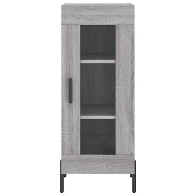 vidaXL Sideboard Grau Sonoma 34,5x34x90 cm Holzwerkstoff