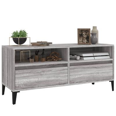 vidaXL TV-Schrank Grau Sonoma 100x34,5x44,5 cm Holzwerkstoff