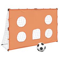 vidaXL Fußballtor für Kinder mit Zielmatte und Ball 182x62x118 cm