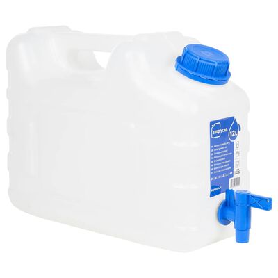 vidaXL Wasserbehälter mit Hahn Transparent 10 L Kunststoff