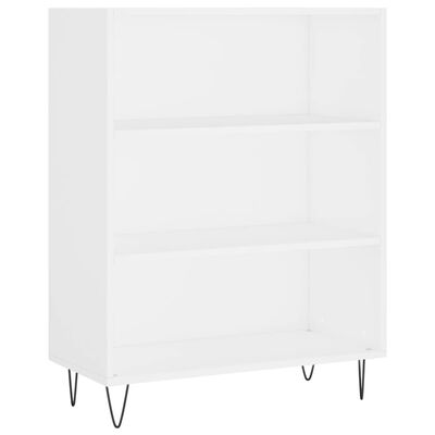 vidaXL Highboard Hochglanz-Weiß 69,5x34x180 cm Holzwerkstoff