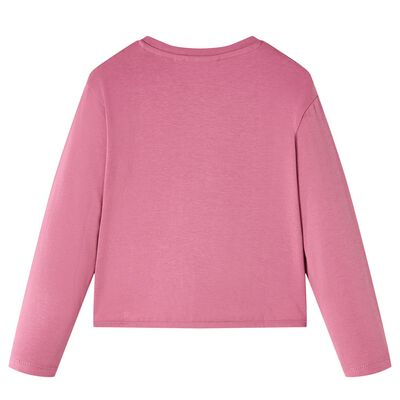 Kinder-Langarmshirt Himbeerrosa 128