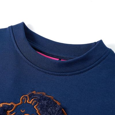Kinder-Sweatshirt Marineblau 140