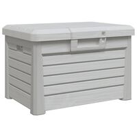 vidaXL Outdoor-Kissenbox Grau 73x50,5x46,5 cm Polypropylen