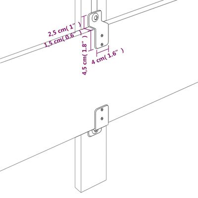 vidaXL Kopfteile 4 Stk. Hellgrau 100x7x78/88 cm Samt