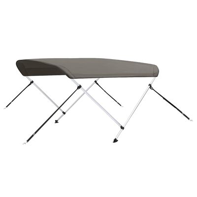 vidaXL 2-Bow Bimini Top Grau 180x150x110 cm