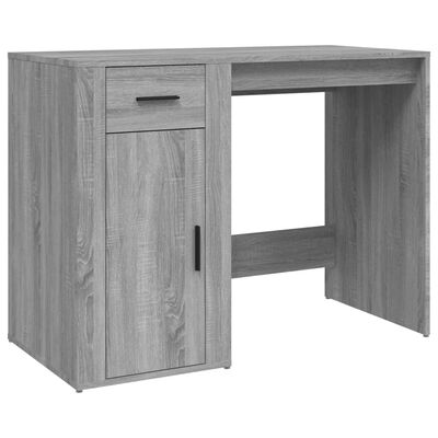 vidaXL Schreibtisch Grau Sonoma 100x49x75 cm Holzwerkstoff