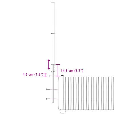 vidaXL Boxspringbett mit Matratze Hellgrau 90x200 cm Samt