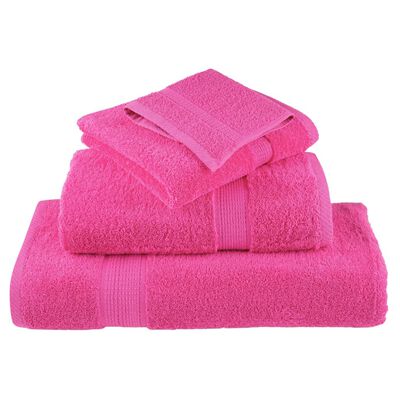 vidaXL 8 tlg. Premium-Handtuch-Set SOLUND Rosa 600 g/m²