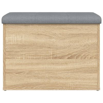 vidaXL Sitzbank mit Stauraum Sonoma-Eiche 62x42x45 cm Holzwerkstoff