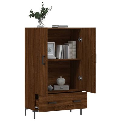 vidaXL Highboard Braun Eichen-Optik 69,5x31x115 cm Holzwerkstoff