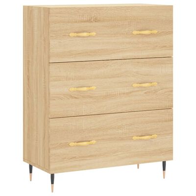 vidaXL Sideboard Sonoma-Eiche 69,5x34x90 cm Holzwerkstoff