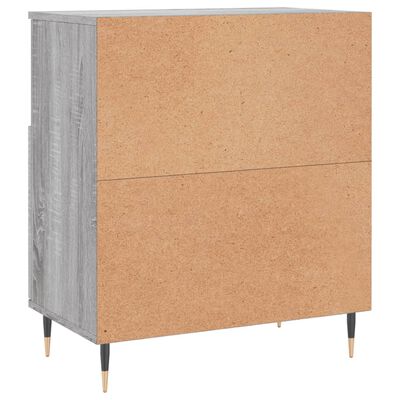 vidaXL Sideboards 2 Stk. Grau Sonoma Holzwerkstoff