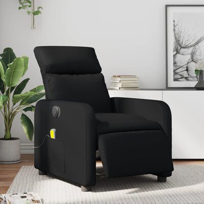 vidaXL Massagesessel Elektrisch Schwarz Kunstleder