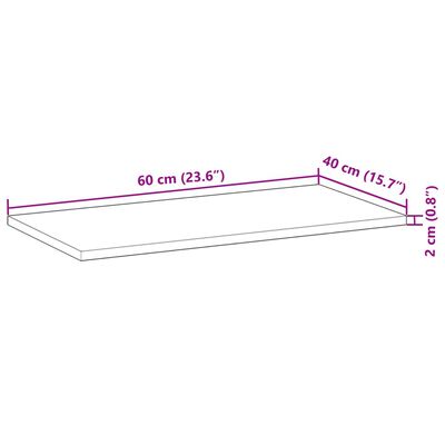 vidaXL Schweberegale 4 Stk. 60x40x2 cm Massivholz Akazie Ölbehandelt