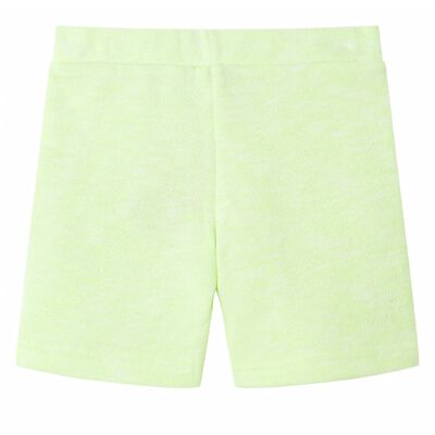 Kindershorts mit Kordelzug Neongelb 116