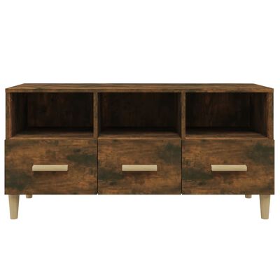 vidaXL TV-Schrank Räuchereiche 102x36x50 cm Holzwerkstoff