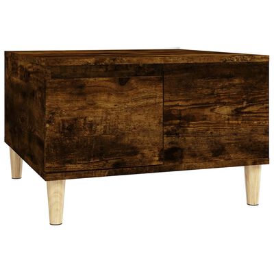 vidaXL Couchtisch Räuchereiche 55x55x36,5 cm Holzwerkstoff