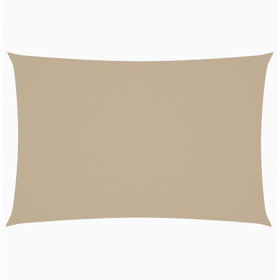 vidaXL Sonnensegel Oxford-Gewebe Rechteckig 2x4 m Beige