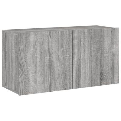 vidaXL TV-Wandschrank Grau Sonoma 80x30x41 cm