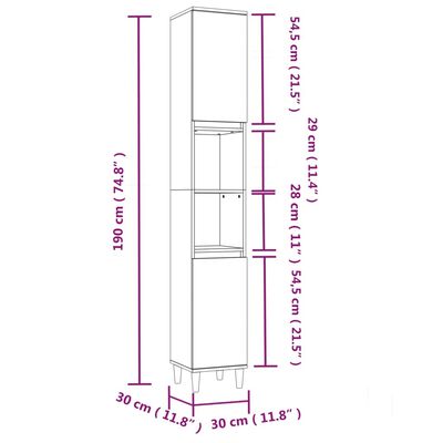 vidaXL 3-tlg. Badmöbel-Set Betongrau Holzwerkstoff