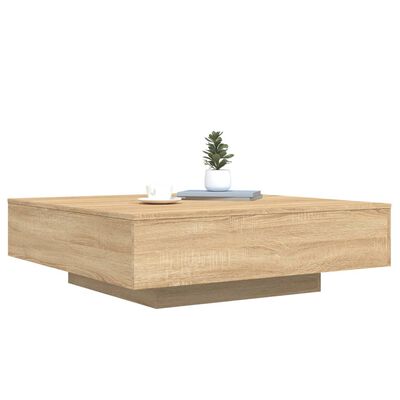 vidaXL Couchtisch Sonoma-Eiche 100x100x31 cm Holzwerkstoff