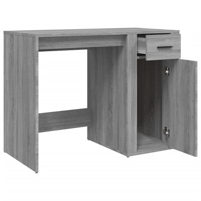 vidaXL Schreibtisch Grau Sonoma 100x49x75 cm Holzwerkstoff