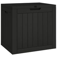 vidaXL Gartenbox Schwarz 55,5x43x53 cm Polypropylen