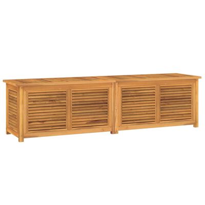 vidaXL Gartenbox mit Beutel 200x50x53 cm Massivholz Teak