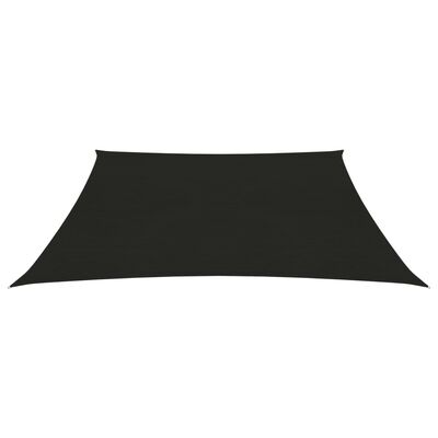 vidaXL Sonnensegel 160 g/m² Schwarz 2x2 m HDPE