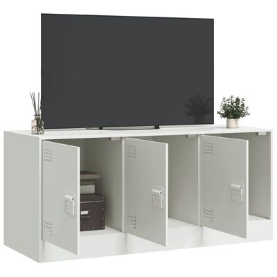 vidaXL TV-Schrank Weiß 99x39x44 cm Stahl