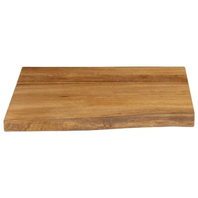 vidaXL Tischplatte mit Baumkante 40x40x2,5 cm Massivholz Mango