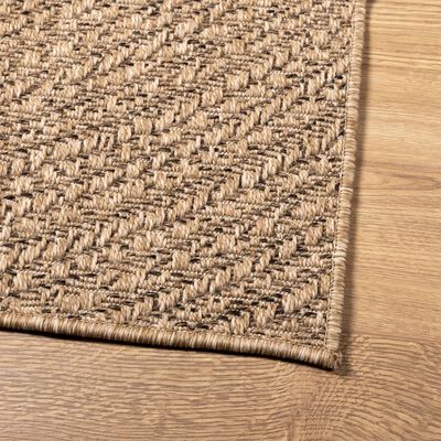 vidaXL Teppich ZIZUR 200x290 cm Jute-Optik Indoor und Outdoor