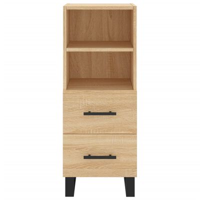 vidaXL Highboard Sonoma-Eiche 34,5x34x180 cm Holzwerkstoff