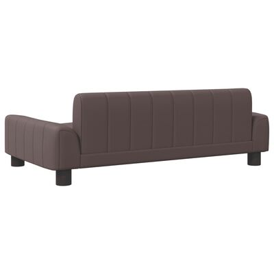 vidaXL Kindersofa Braun 90x53x30 cm Kunstleder