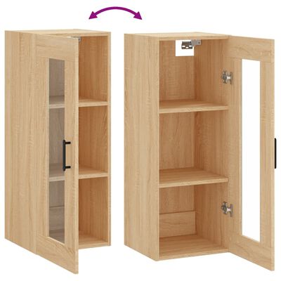 vidaXL Wandschrank Sonoma-Eiche 34,5x34x90 cm