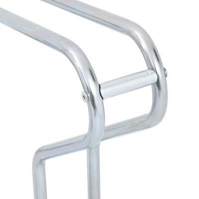 vidaXL Fahrradständer für 5 Fahrräder Freistehend Verzinkter Stahl