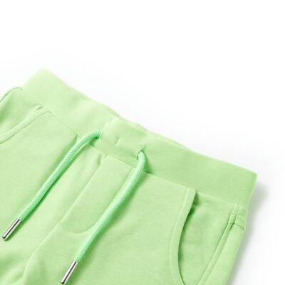 Kindershorts Fluo-Grün 116