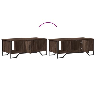 vidaXL Couchtisch Braun Eichen-Optik 100x51x40 cm Holzwerkstoff