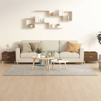 vidaXL Couchtische 2 Stk. Braun Eichen-Optik 50x50x40 cm Holzwerkstoff