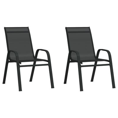 vidaXL 3-tlg. Garten-Bistro-Set Schwarz