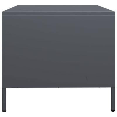 vidaXL TV-Schrank Anthrazit 68x50x43,5 cm Kaltgewalzter Stahl