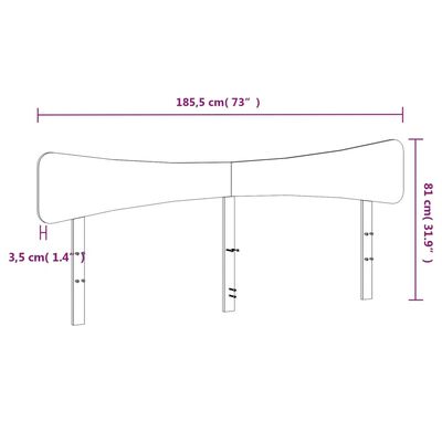 vidaXL Kopfteil Wachsbraun 180 cm Massivholz Kiefer